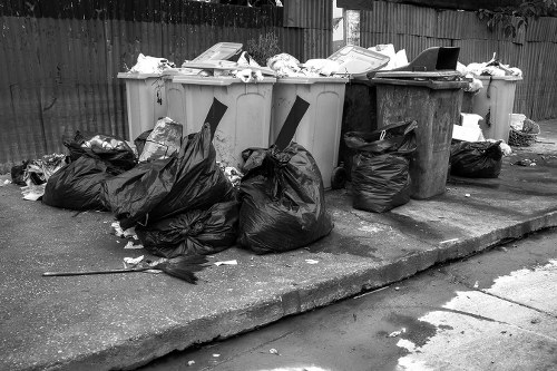 House clearance team working in a London residential property