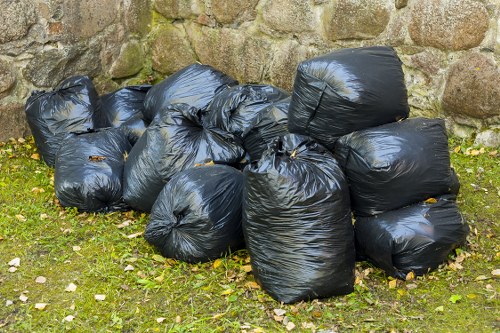 Furniture and household items prepared for local waste removal