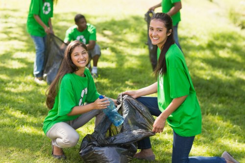 Local team handling bulky waste in a London flat or home