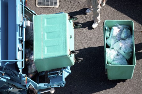 Professional junk clearance with access challenges in a London building