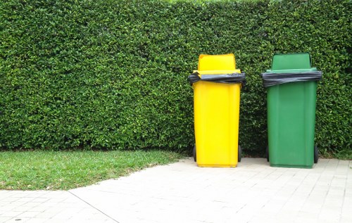 Commercial waste removal team handling office furniture and bulky items in London