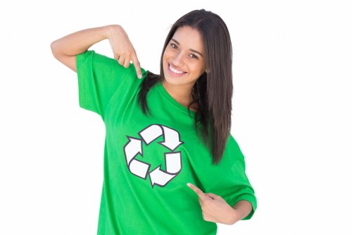 Commercial waste and recycling collection for a London business